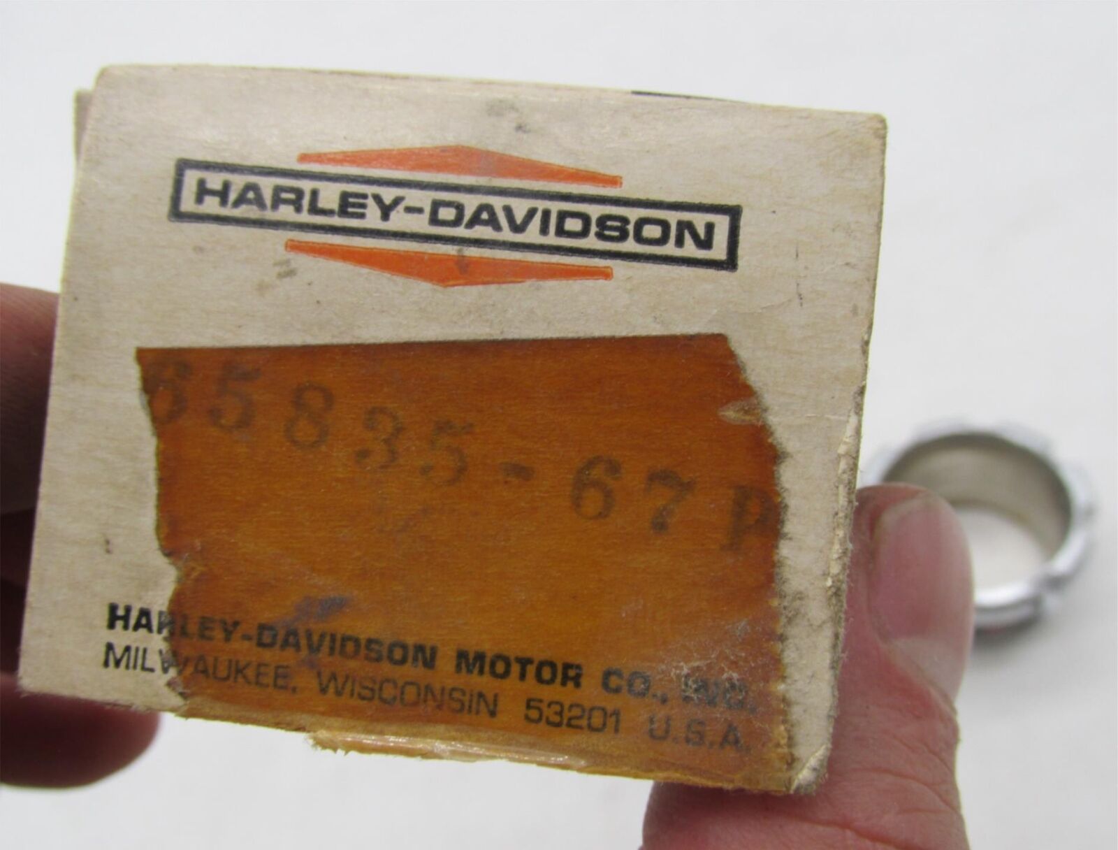 Harley-Davidson Genuine NOS Aermacchi MC65 Shortster Exhaust Pipe Nut 65835-67P