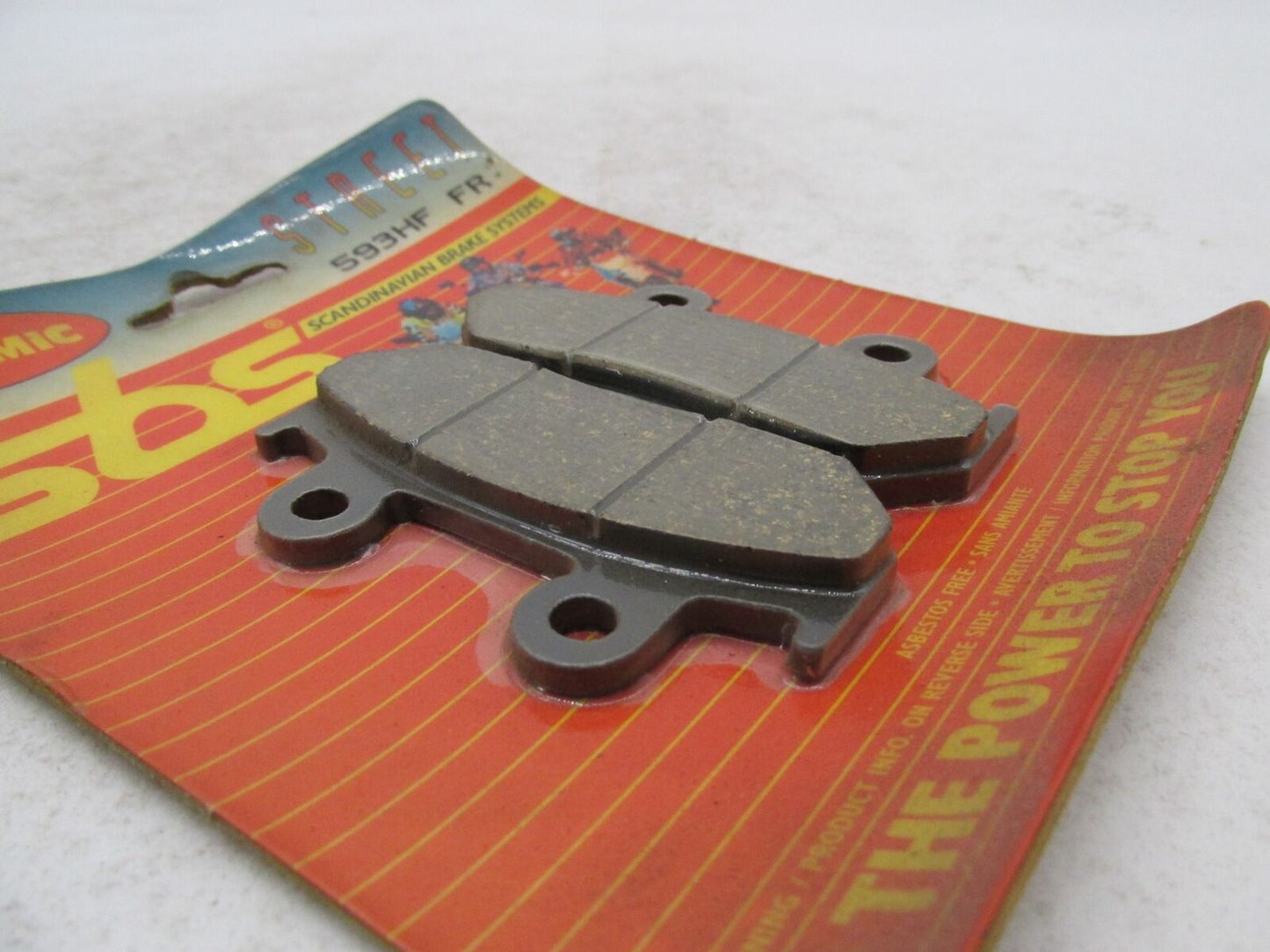 SBS Motorcycle Ceramic Street Brake Pads Pad Set 87-90 XRV 750 CBR600 593HF