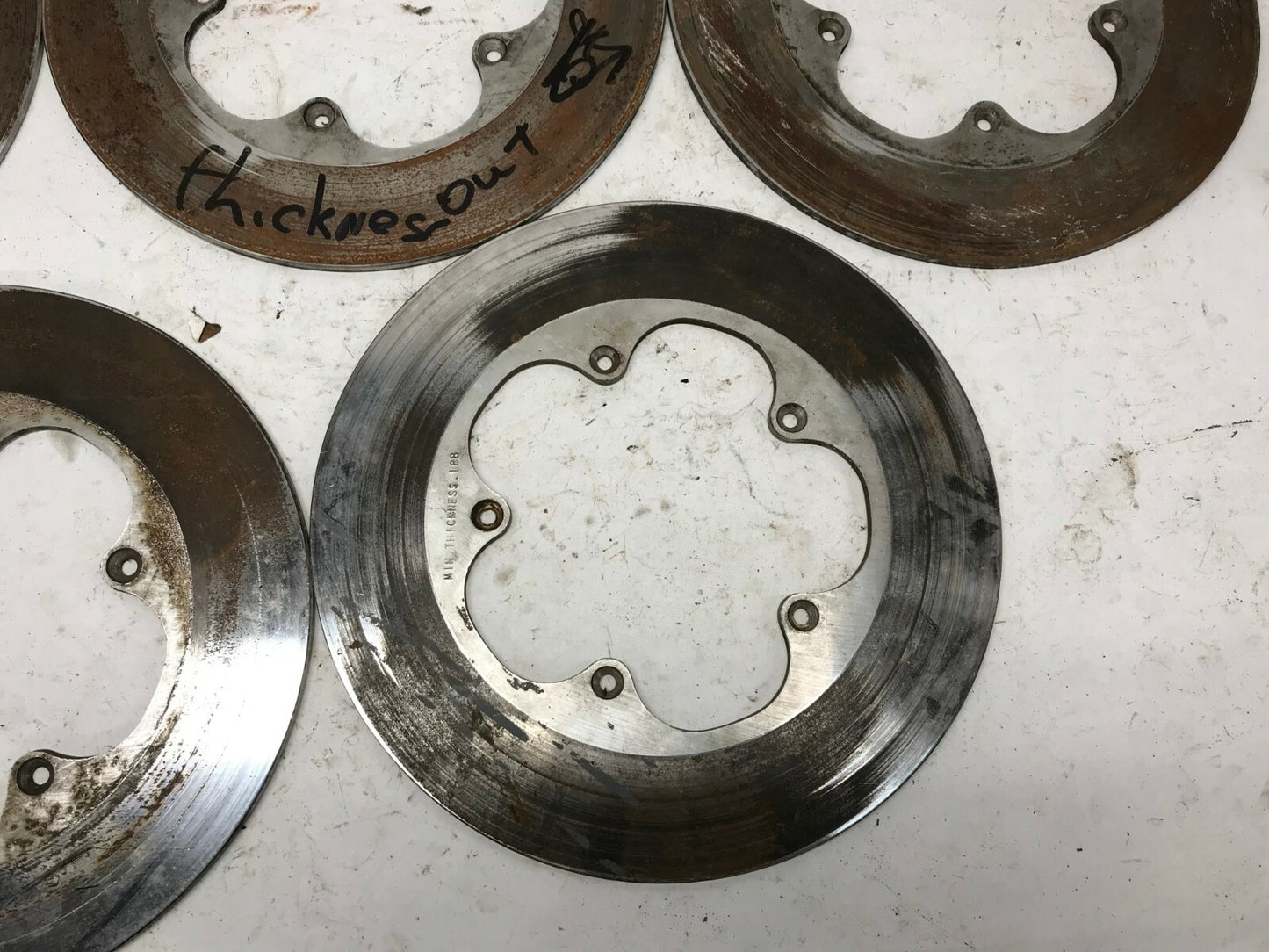 Lot (5) 1974-77 Harley Ironhead Sportster XL XLCH Rear Rotor Disc Brak