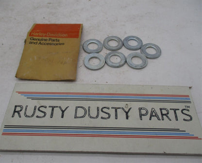Lot of 7 Harley-Davidson Genuine NOS Aermacchi Front Axle Washers 43061-74P
