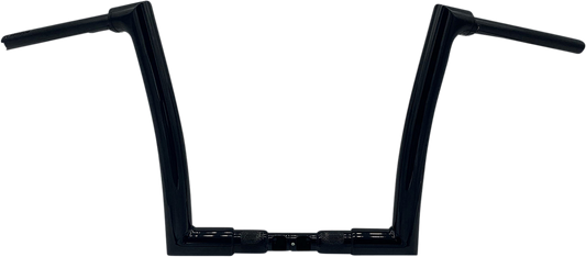Fat Baggers, Inc. 1-1/2" EZ Install Flat Top Handlebar 12" Black 606012-B