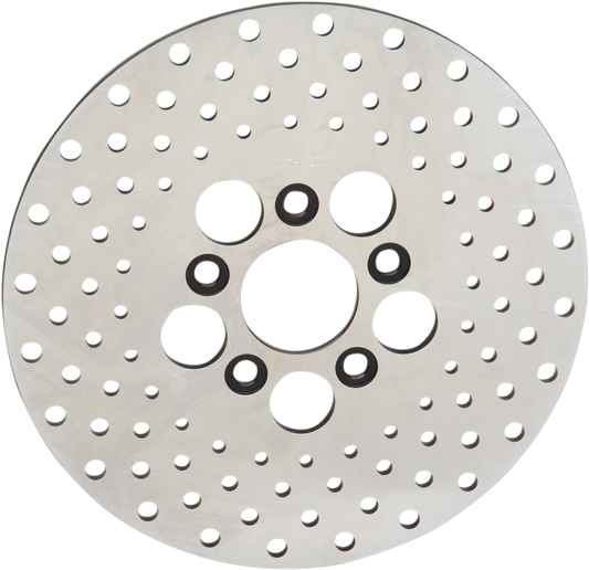 Drag Specialties Stainless Steel Drilled Brake Rotors 10" Front 1710-1909