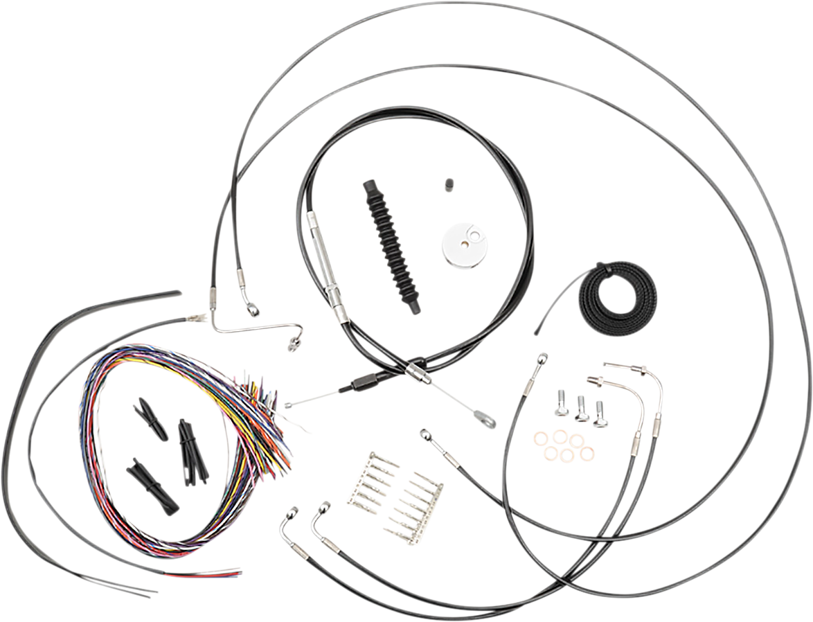 LA Choppers Handlebar Cable/Brake Line Kit LA-8157KT2-08B