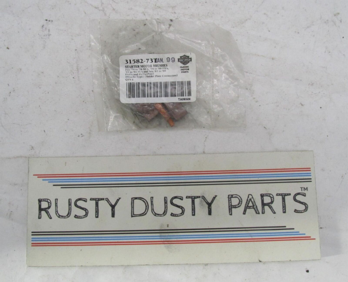 Pair of Harley Davidson Hitachi Type Starter Motor Brushes 31582-73T