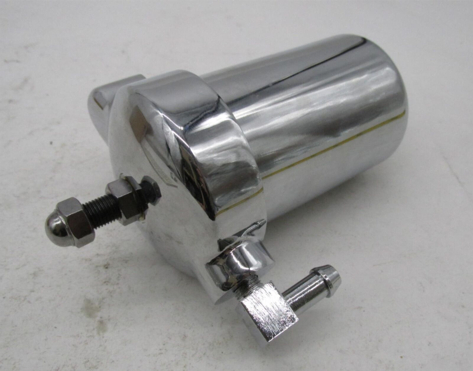Harley Drag Specialties Polished Chrome Remote Oil Filter Housing DS275100