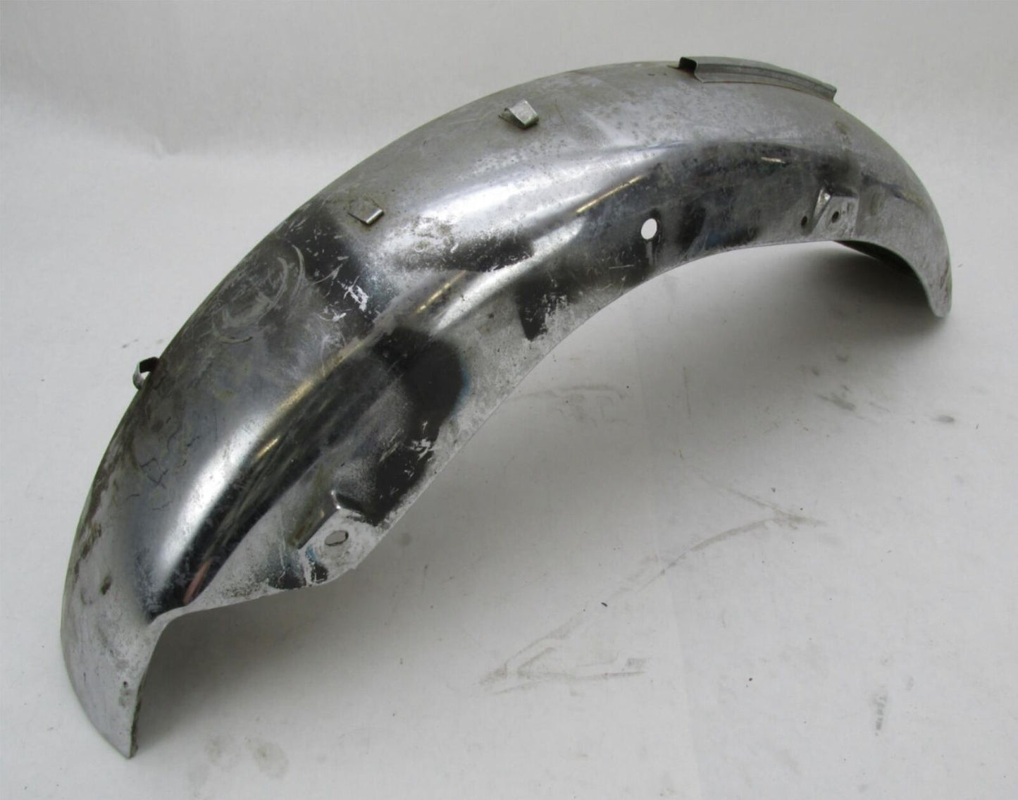 Vintage Patina Motorcycle Chrome 6" Wide Rear Fender Honda Triumph Harley