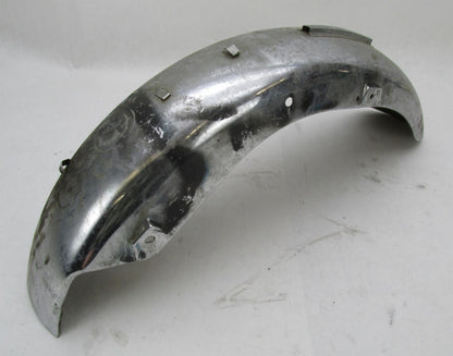 Vintage Patina Motorcycle Chrome 6" Wide Rear Fender Honda Triumph Harley