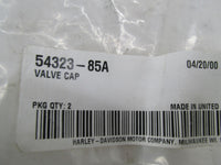 Lot of 2 Harley Davidson Genuine NOS Chrome Valve Caps 54323-85A