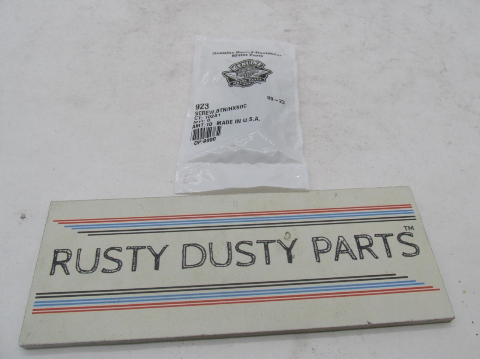 Lot of 10 Harley-Davidson Genuine NOS Hex Socket Screws 923