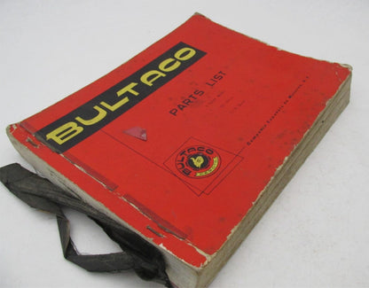 Bultaco Original 5 Speed Models 100-250cc 23-76 Series Parts Catalog List