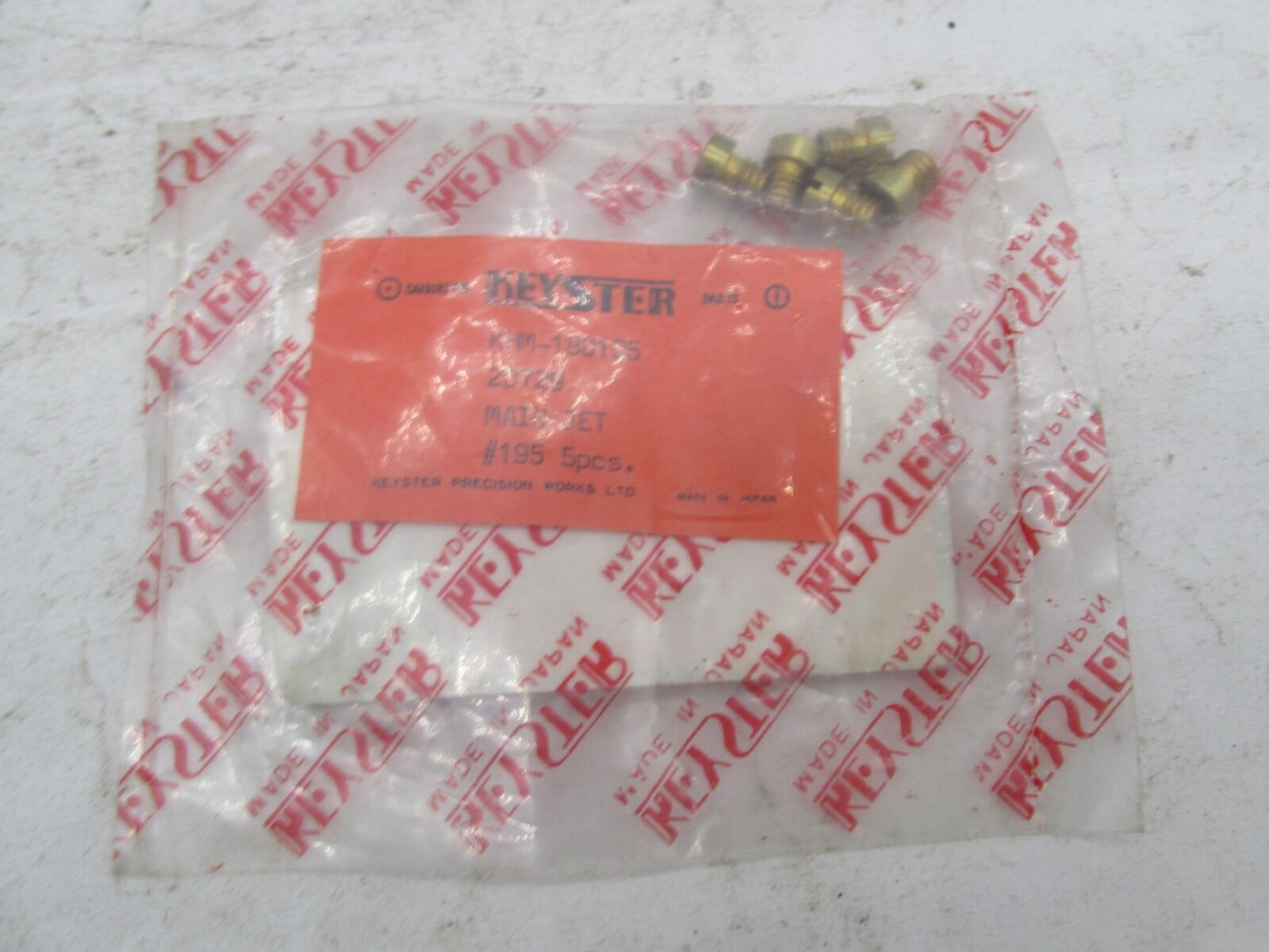 Pack of 5 Harley Davidson Keyster #195 Carb Carburetor Main Jets 20729