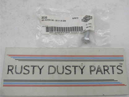 Harley-Davidson Genuine NOS Touring Hex Screw 3/8"-16 1.25 3536