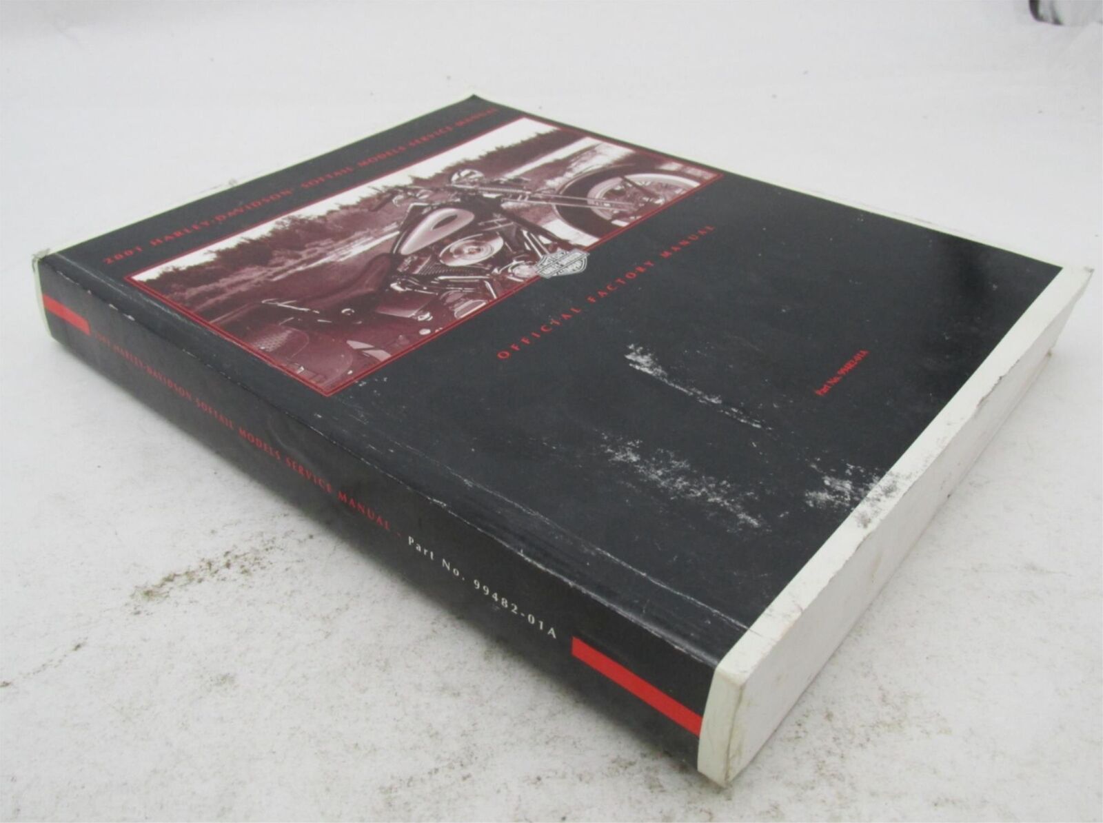 Harley-Davidson Official Factory 2001 Softail Service Manual Book 99482-01A