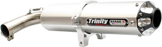 TRINITY RACING Stage 5 Slip On Mufflers Brushed TR-4158S