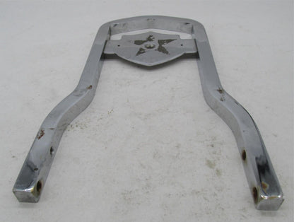 Harley-Davidson 11 2.5" Tall Chrome Sissy Bar Back Rest Bracket 5-5/8" Wide