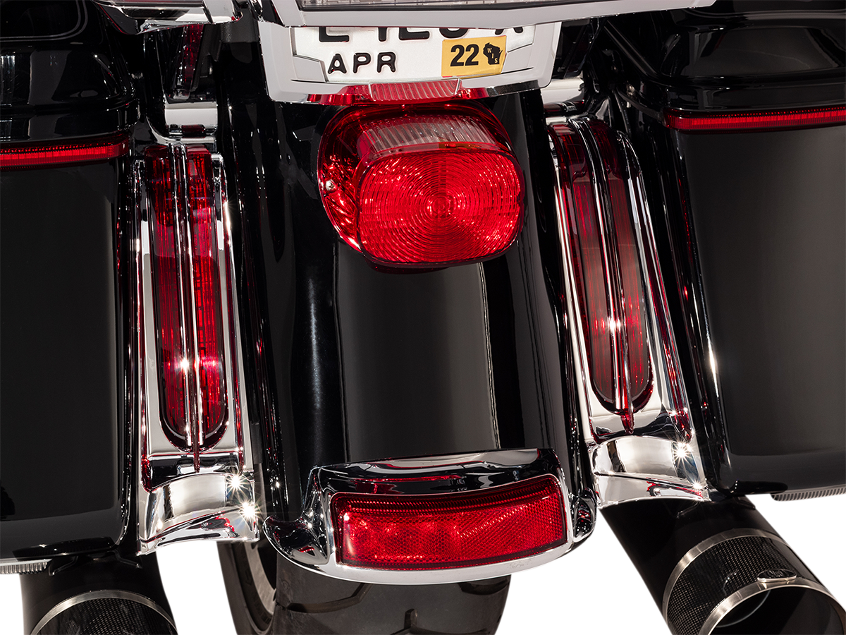 CIRO Panel Lights Red/Chrome 40050