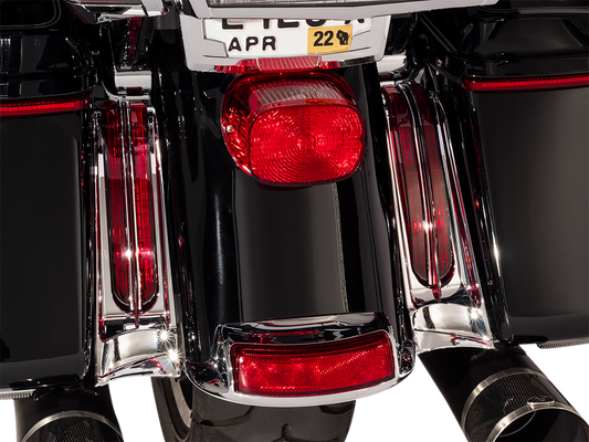 CIRO Panel Lights Red/Chrome 40050