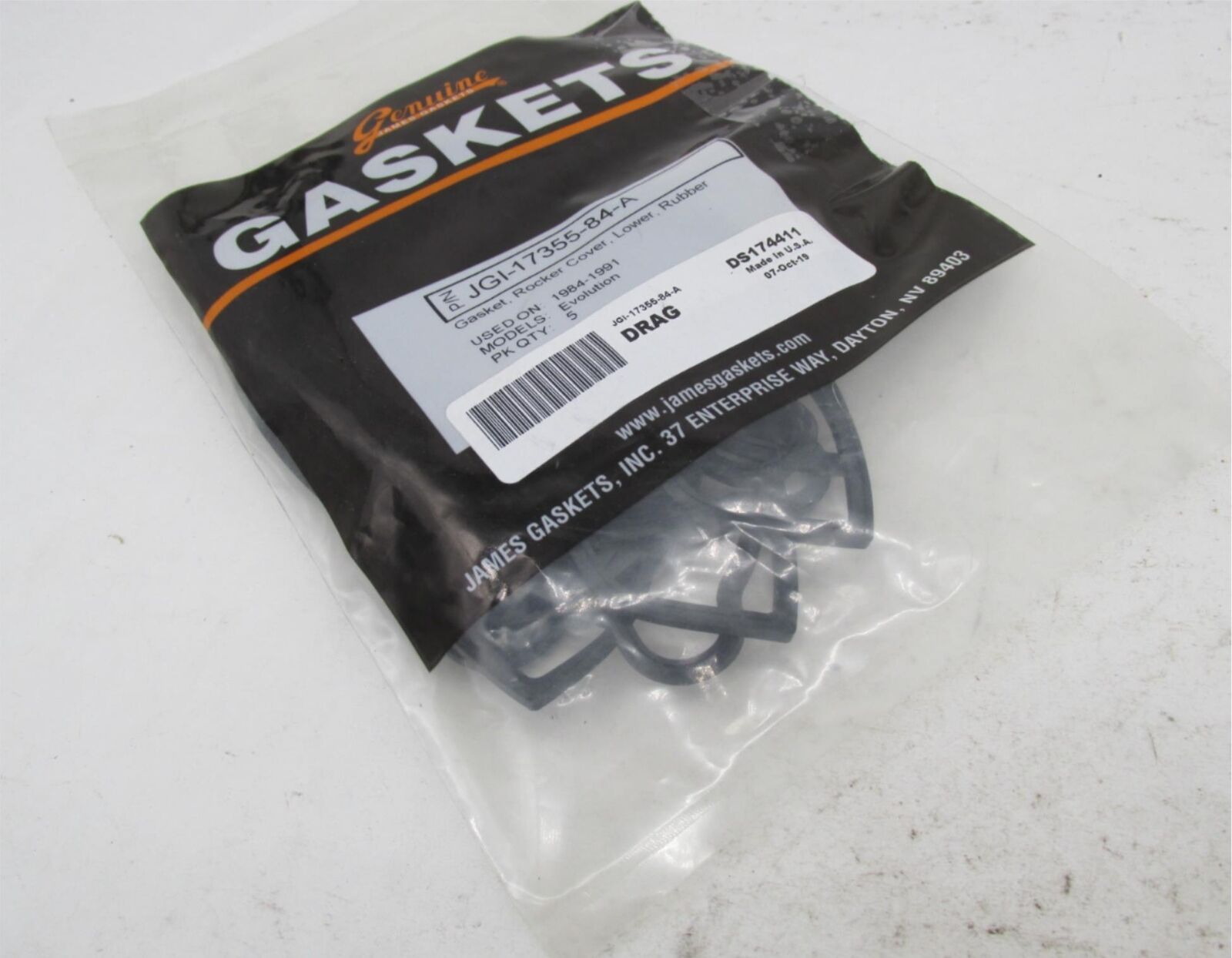 Lot of 7 Harley Davidson James Rubber Lower Rocker Cover Gaskets JGI-17355-84-A