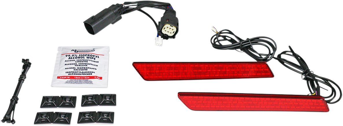 Custom Dynamics Saddlebag Latch Lights Red CD-LATCH-SS6-R