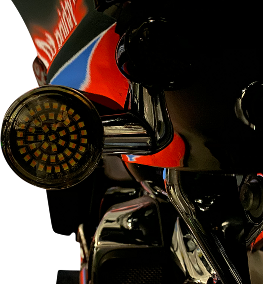 Custom Dynamics Genesis 4 Amber/White LED Turn Signal Inserts GEN-4-AW-1157