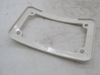 Harley Davidson Curved White License Plate Frame