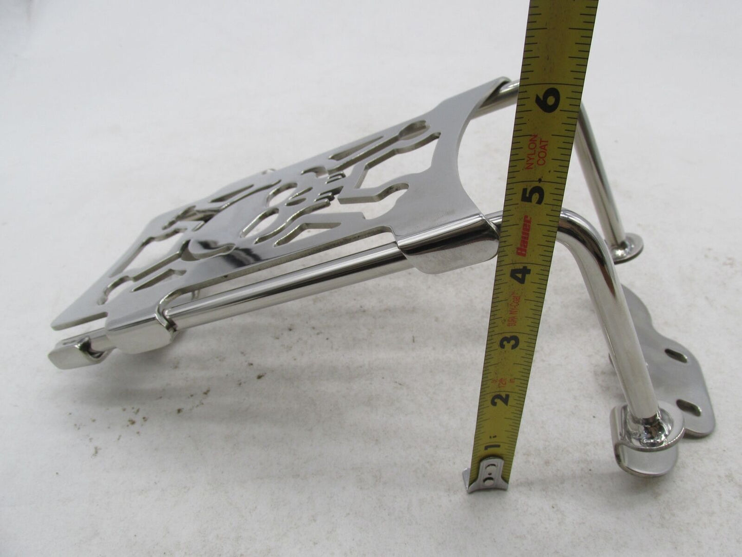 Harley Davidson Chrome 86- 07 Chrome Skull Luggage Rack