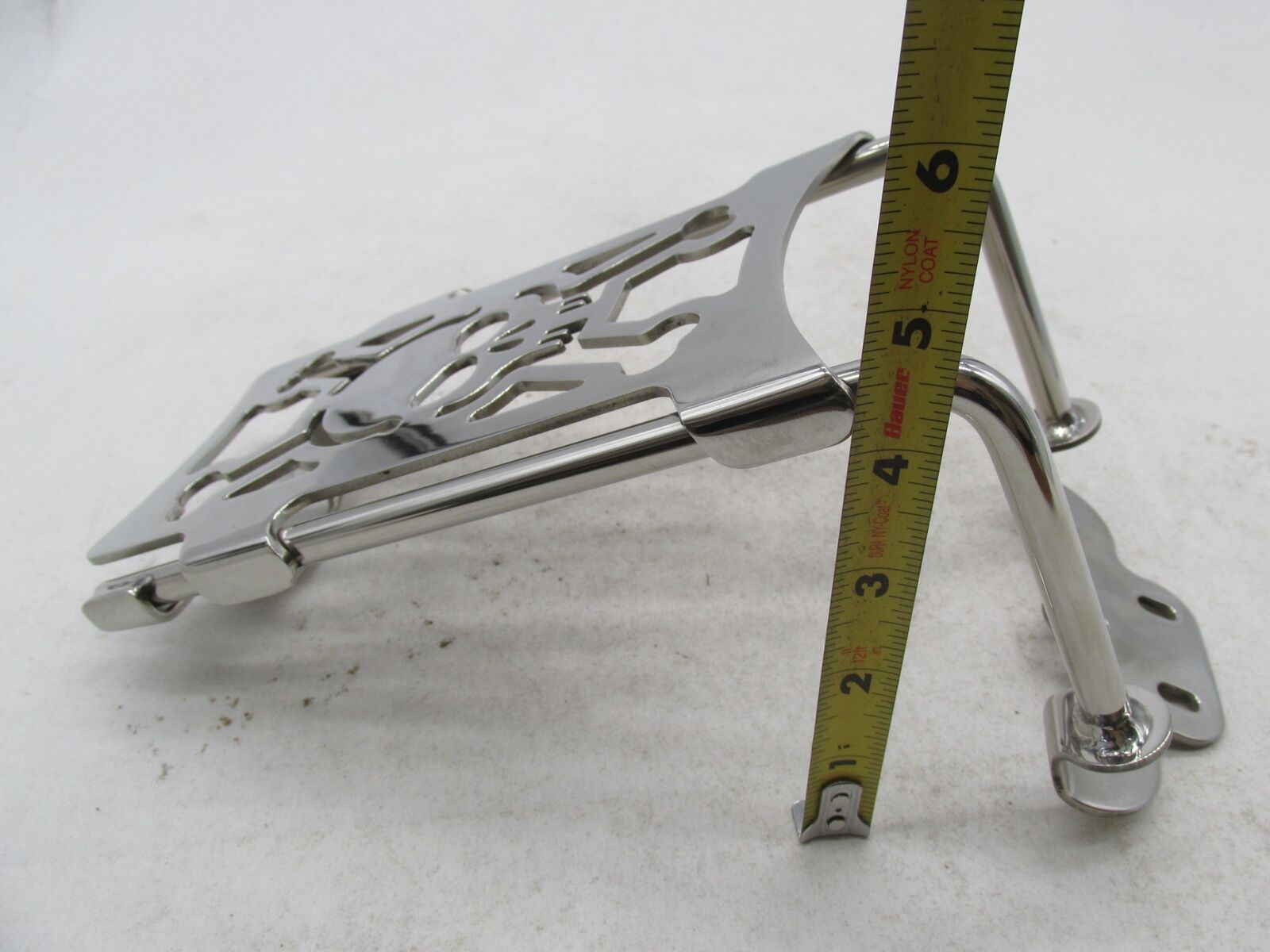 Harley Davidson Chrome 86- 07 Chrome Skull Luggage Rack