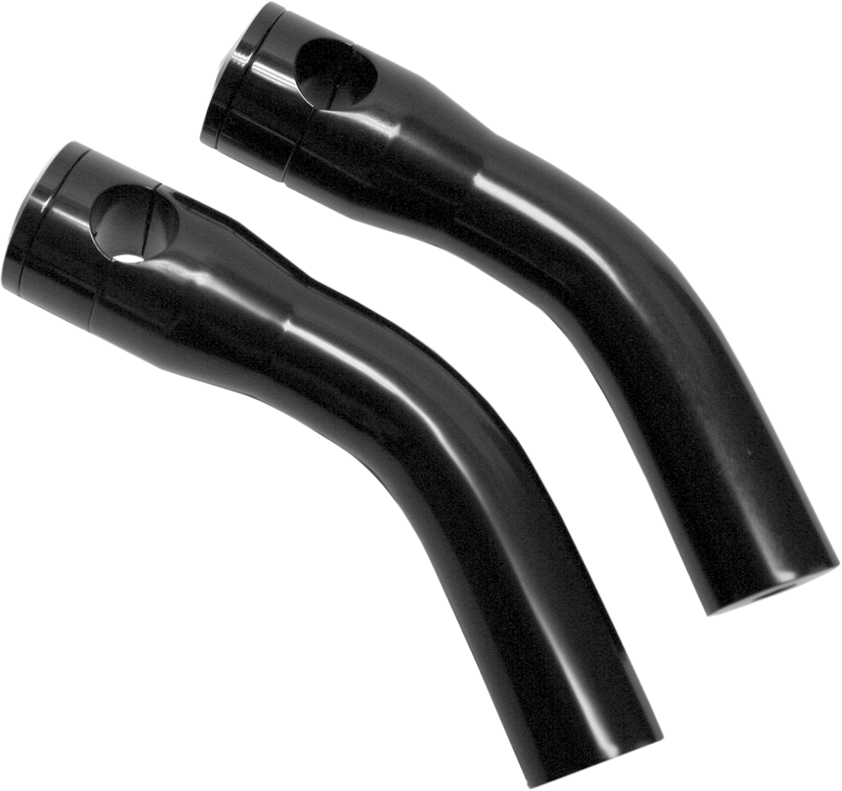 Accutronix Custom Billet Aluminum Pull Back Risers 7" Black HRP1357-B