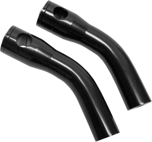 Accutronix Custom Billet Aluminum Pull Back Risers 7" Black HRP1357-B