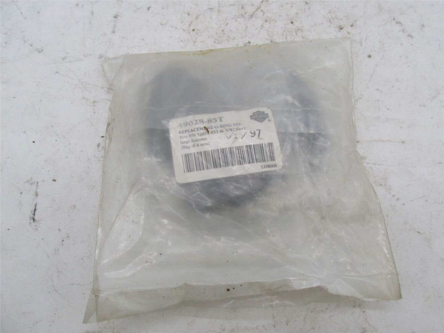Harley Davidson Genuine NOS Foot Rest O-Ring Set 49028-85T