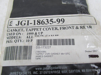 Lot of 6 Harley Davidson James Front & Rear Tappet Cover Gaskets JGI-18635-99