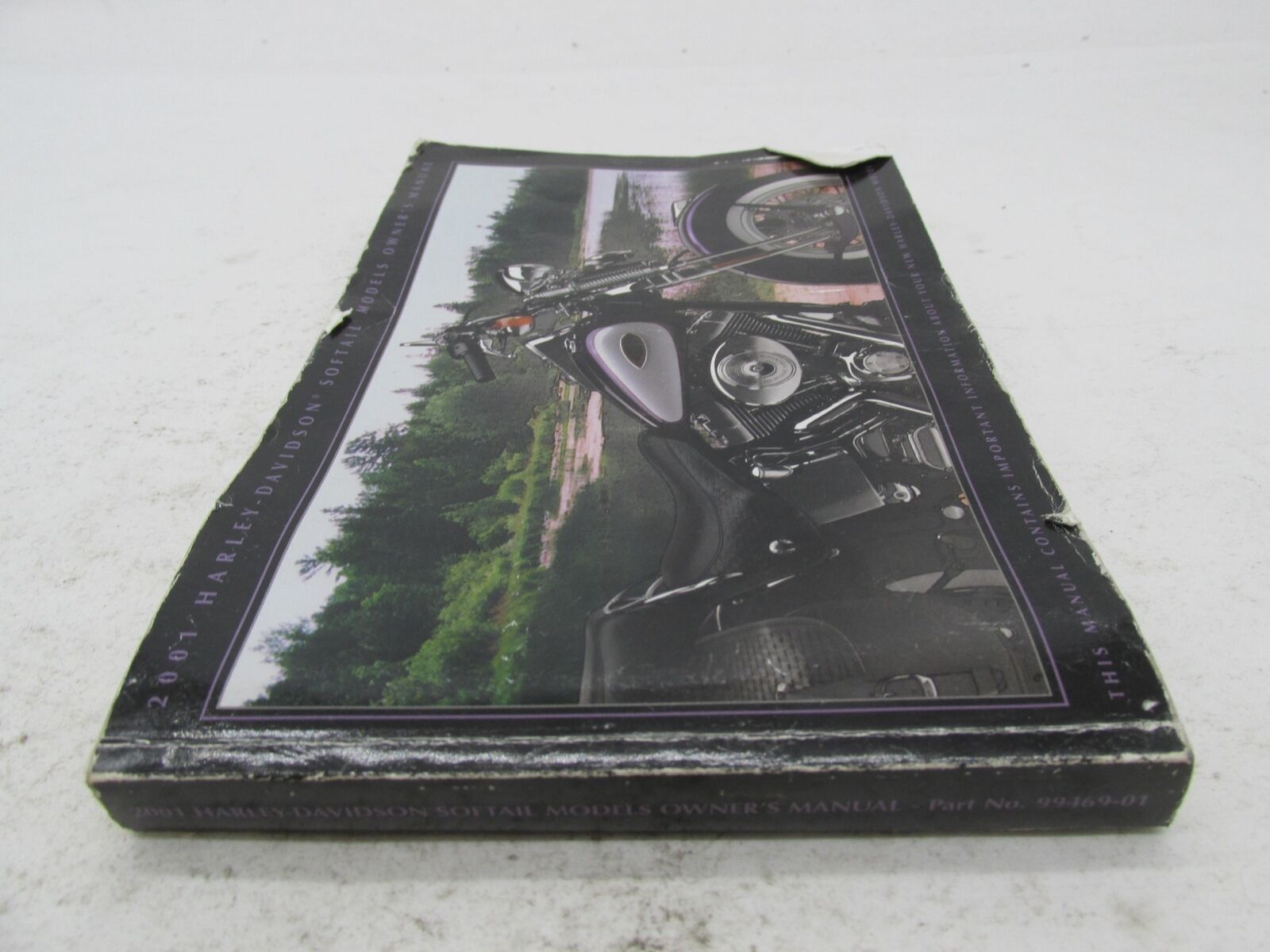 Harley-Davidson Official Factory 2001 Softail Owner's Manual Book 99469-01