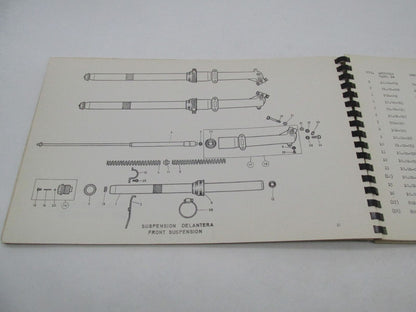 Bultaco Original Factory 1971 Campera Parts Catalog List Book Manual 21.32-117-1