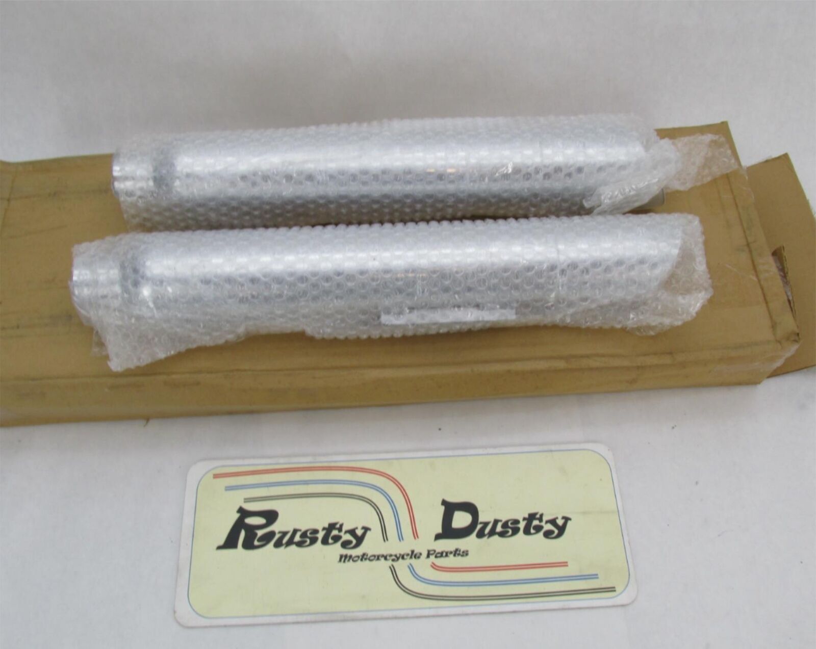 Pair of Harley Kustomwerks 1995-09 Dyna FXDWG Chrome Exhaust Mufflers 48081