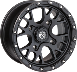 Moose Racing 545X ATV/UTV Wheels 15X7 - 4/136 Satin Black 0230-1101