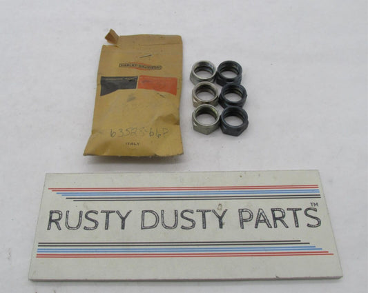 Lot of 6 Harley-Davidson Genuine NOS Aermacchi Petcock Fuel Valve Nuts 63528-66P