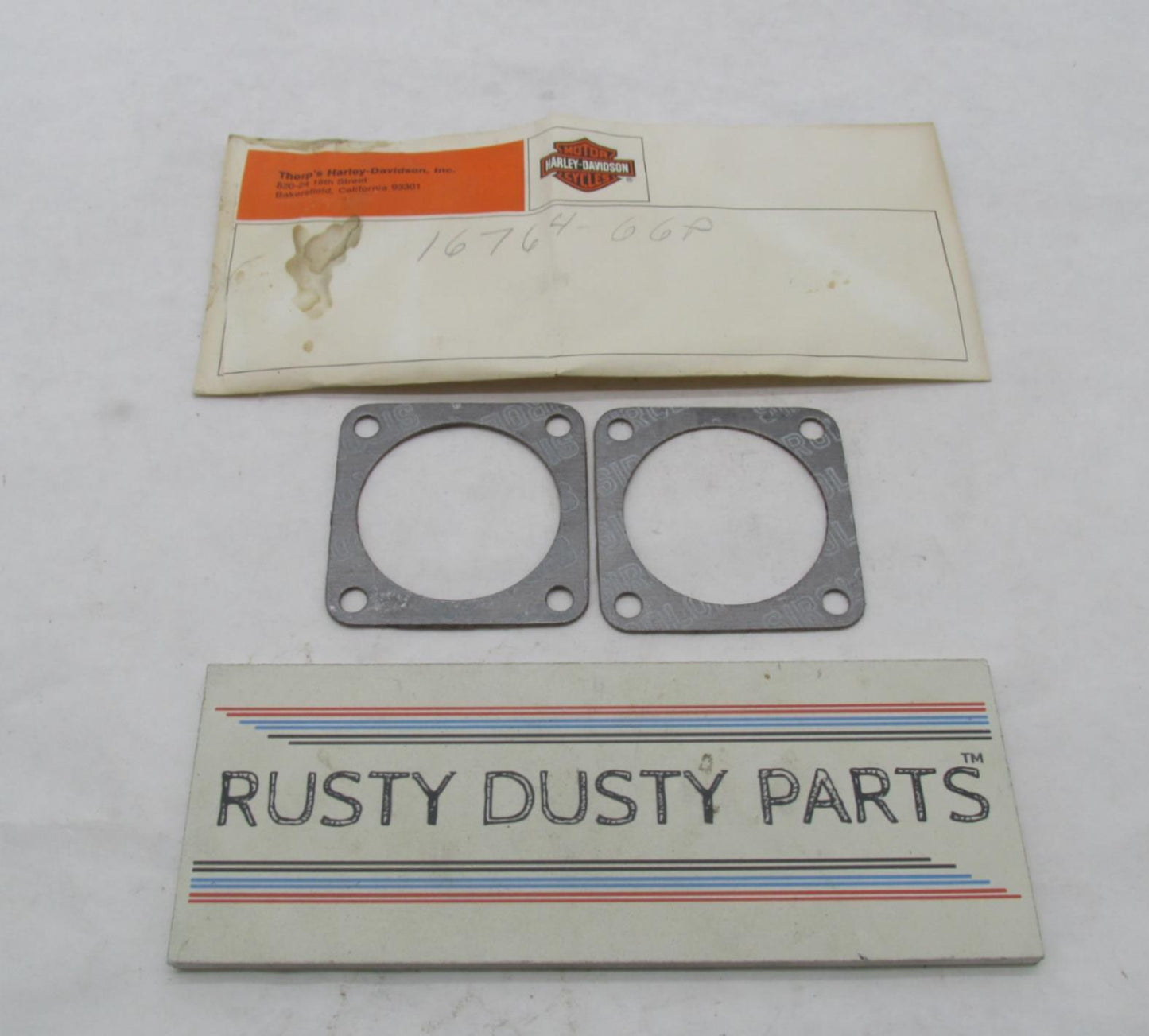 Lot of 2 Harley-Davidson Genuine NOS Aermacchi Head & Base Gaskets 16764-66P
