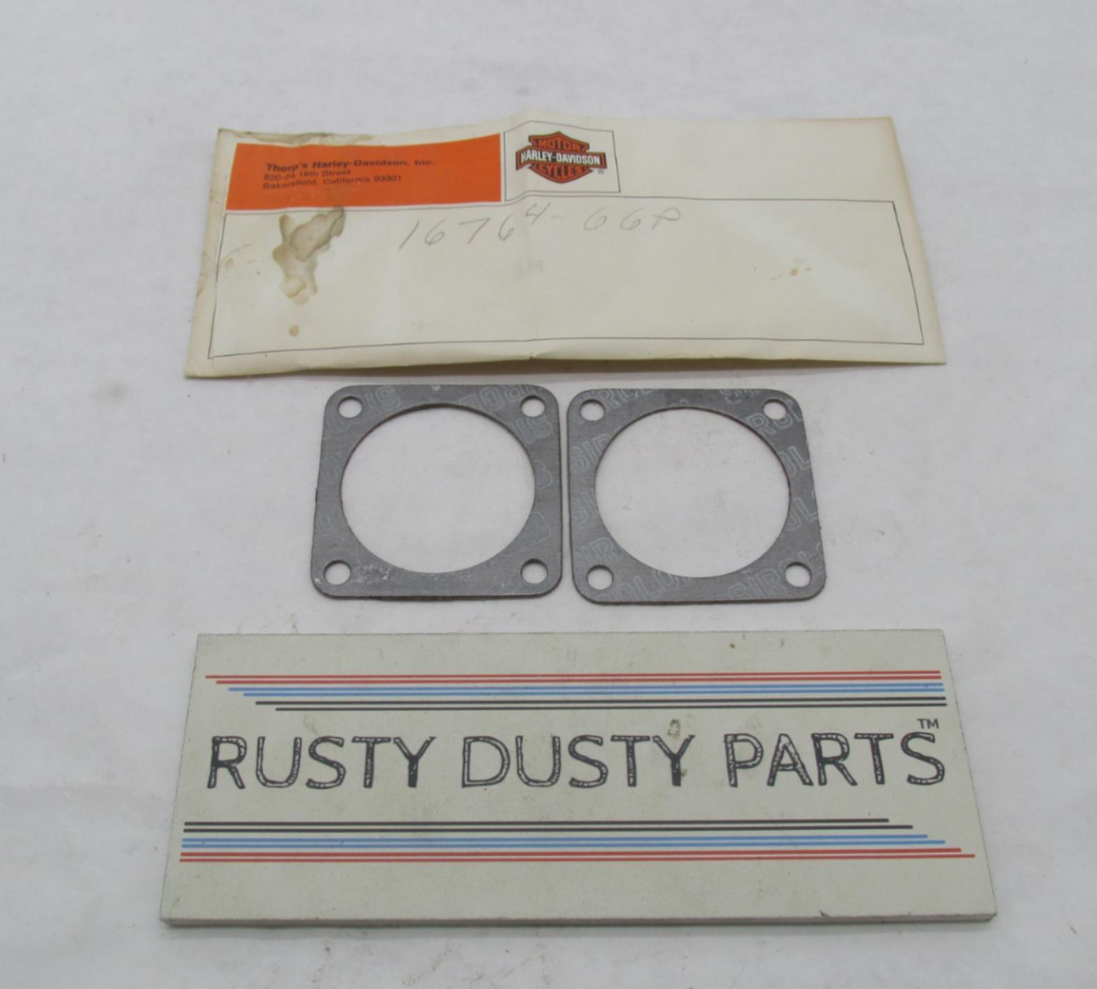 Lot of 2 Harley-Davidson Genuine NOS Aermacchi Head & Base Gaskets 16764-66P