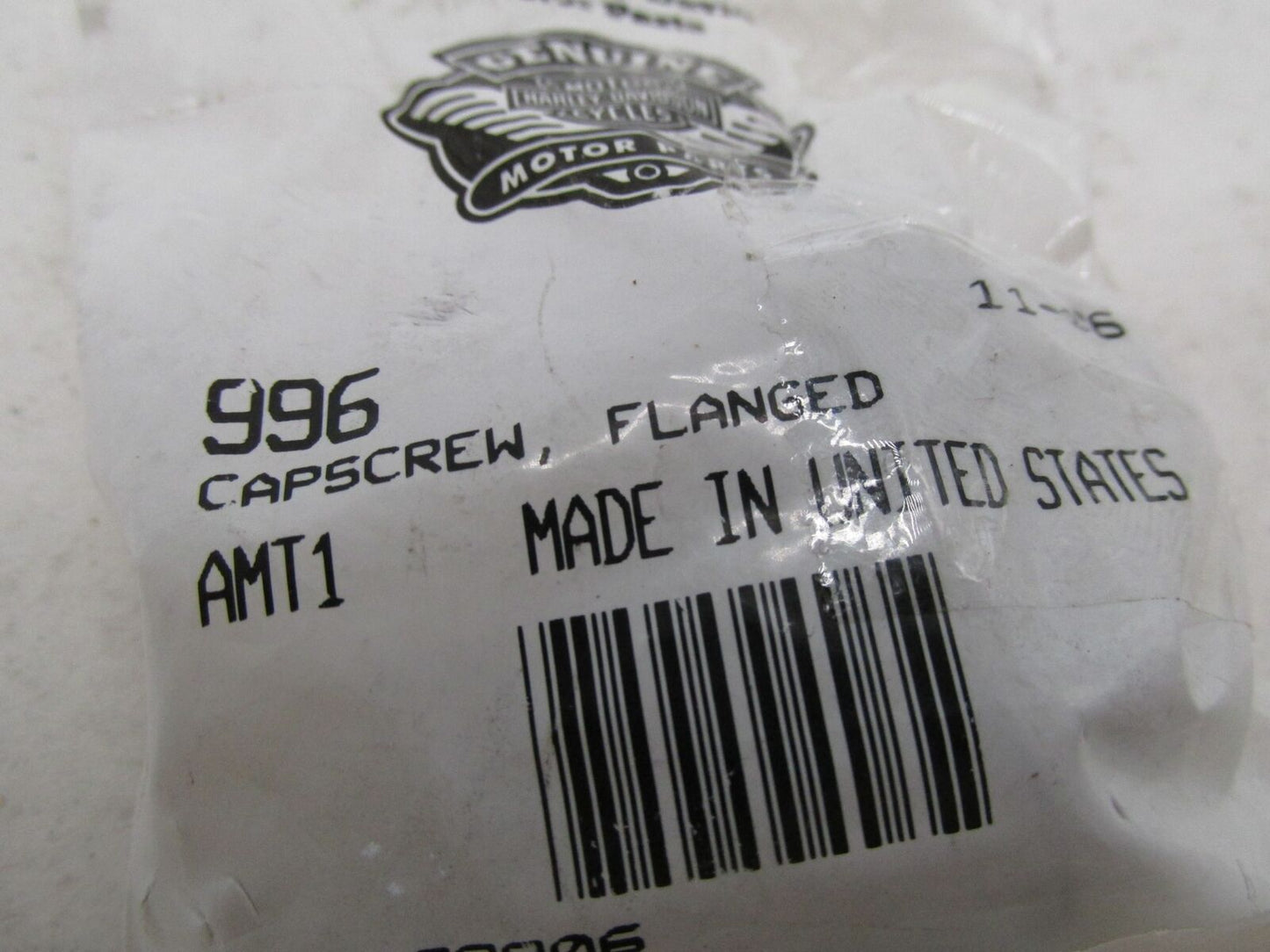 Lot of 2 Harley-Davidson Genuine NOS Flanged Cap Screws 996