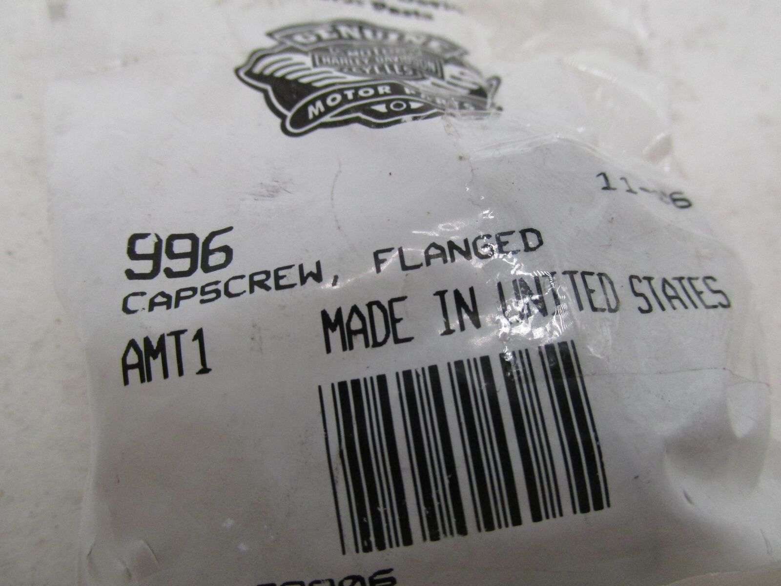 Lot of 2 Harley-Davidson Genuine NOS Flanged Cap Screws 996
