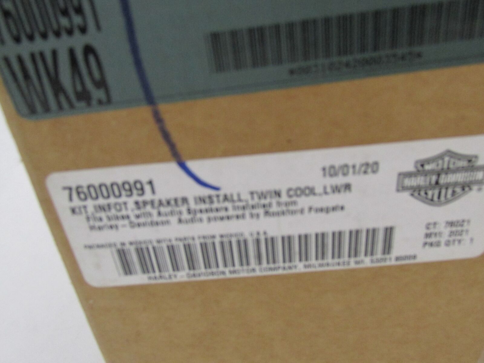 Harley NOS Fairing Lower Twin Cool Audio Speaker Installation Kit 76000991