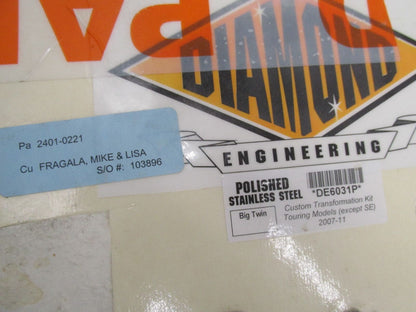 Harley Touring Stainless Steel Hardware Kit - Not Complete!!  DE6031P