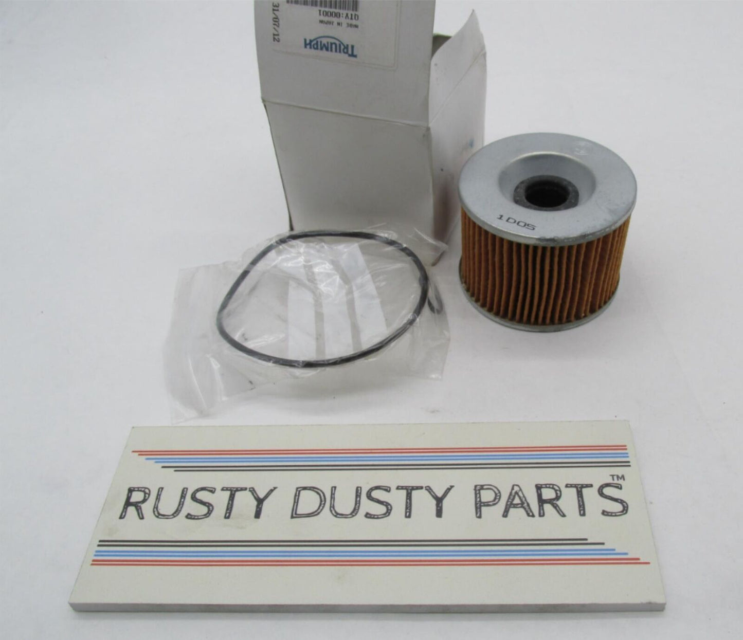 Triumph Genuine NOS Carb Model Oil Filter and O-Ring Kit 3990070-T0301