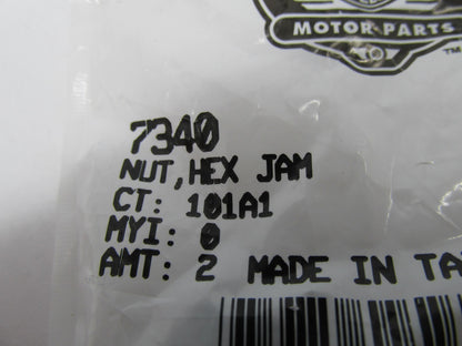 Lot of 2 Harley-Davidson OEM NOS Transmission Hex Jam Nuts 7340