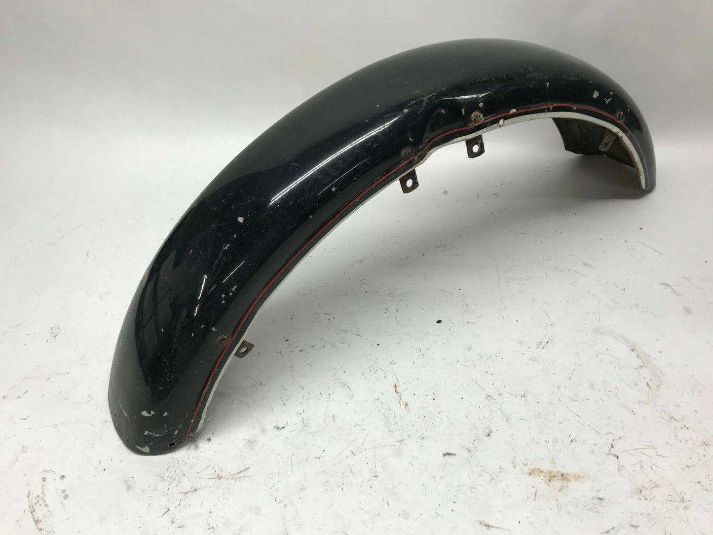Vintage Harley Davidson Ironhead Front 5"  Fender Black no Dents Metal