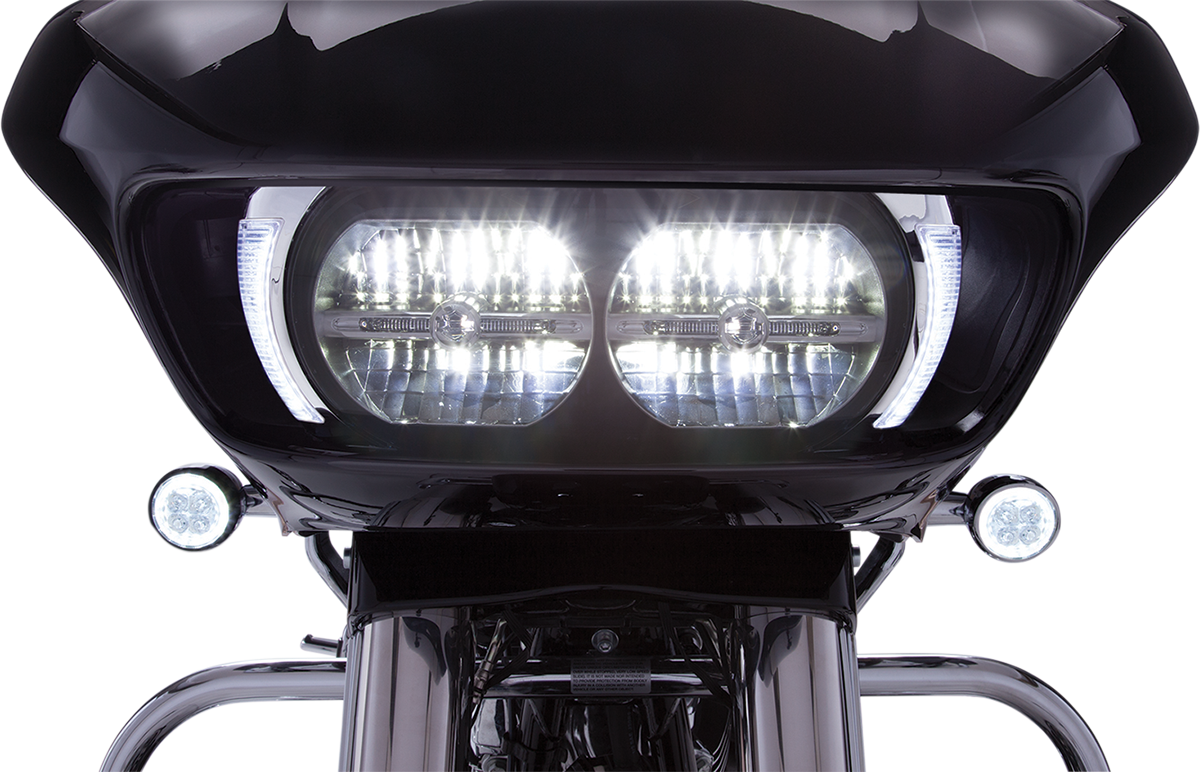 CIRO Fang Headlight Bezels Chrome 45250
