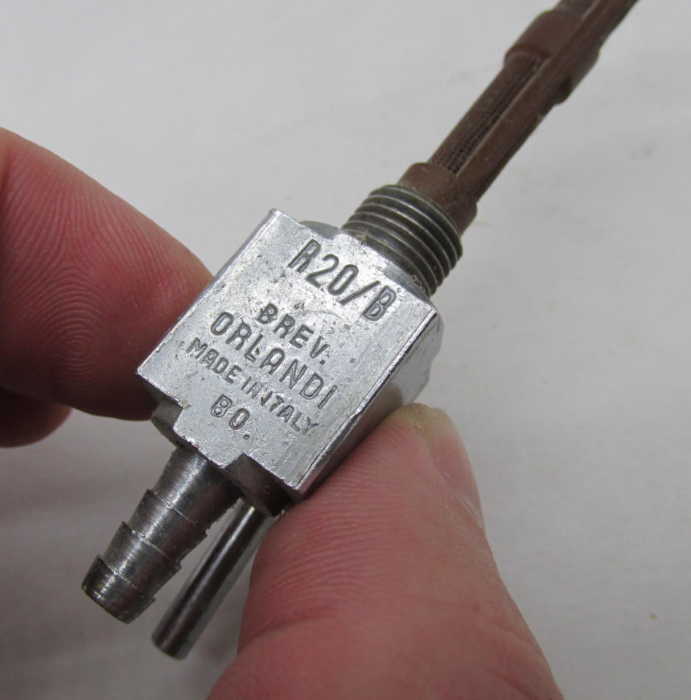 Vintage Motorcycle Italian Brevetti Orlandi Fuel Gas Tank Petcock Valve