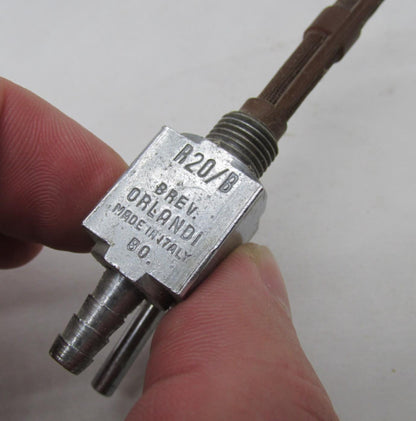 Vintage Motorcycle Italian Brevetti Orlandi Fuel Gas Tank Petcock Valve