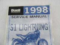 Buell Official Factory 1998 Lightning S1 Service Manual 99490-98Y