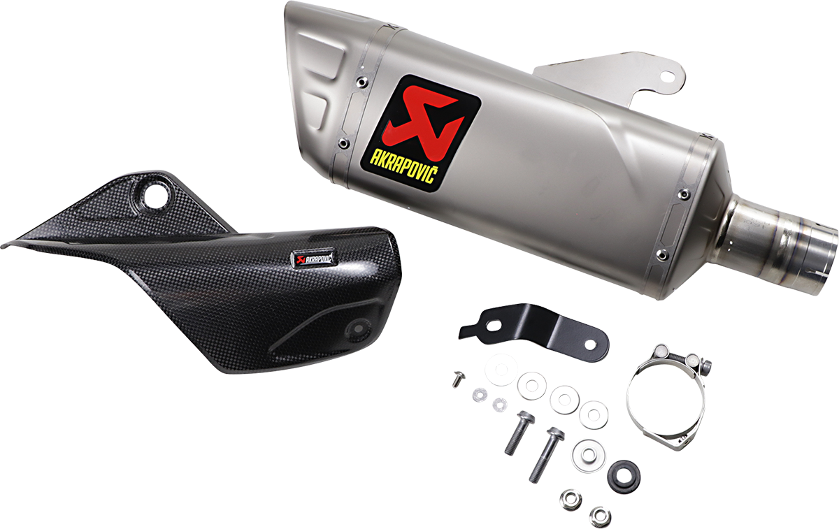 Akrapovic Slip-On Muffler Slash Cut Titanium S-Y10SO18-HAPLT